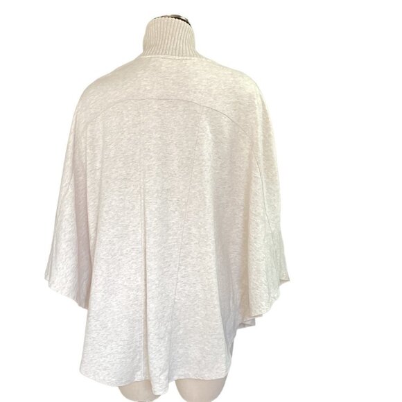 Chico’s ZENERGY Tinah Poncho Cardigan Jacket Sz 3 (XL/16) Oatmeal Beige #24N - Picture 9 of 12